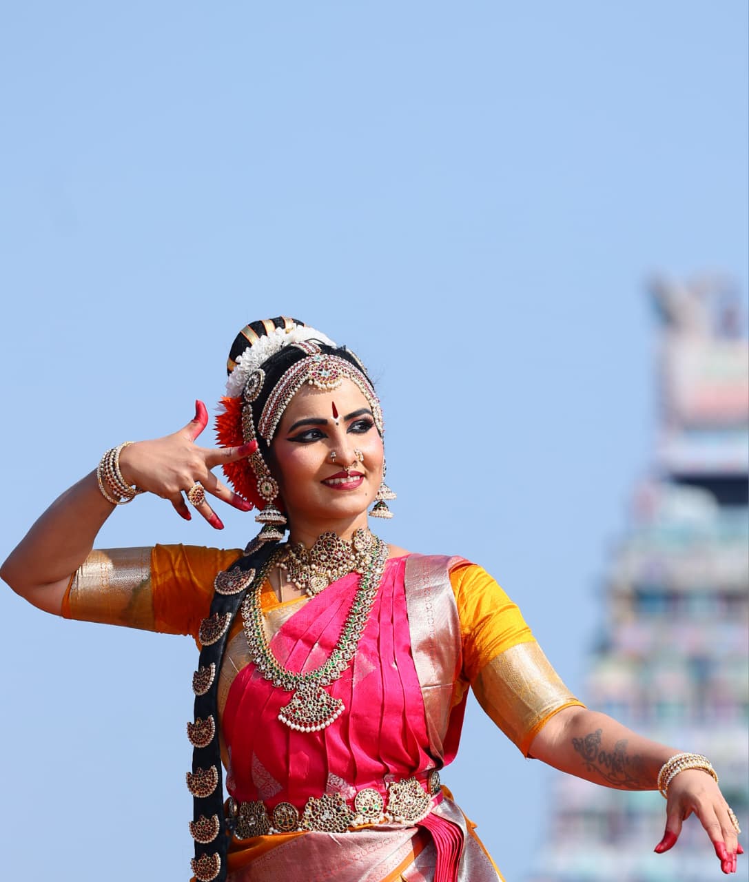 Smt. Pooja Raj performing Bharatanatyam